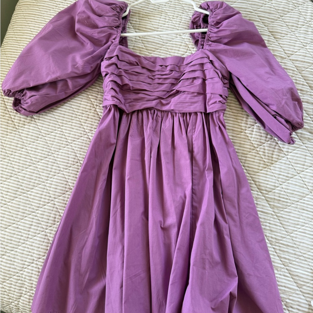 Abercrombie & Fitch :: Emerson Poplin Puff Sleeve Mini Dress (S)